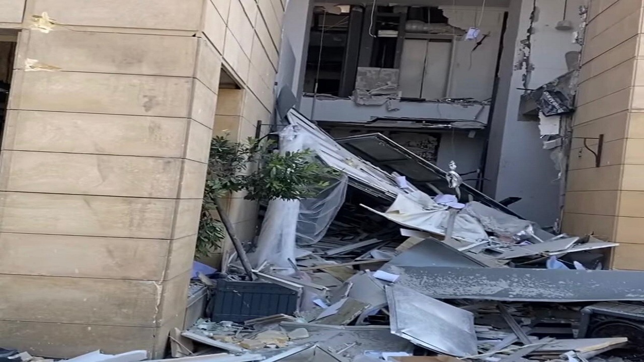 دار الازياء التابع لزهير مراد بعد انفجار بيروت