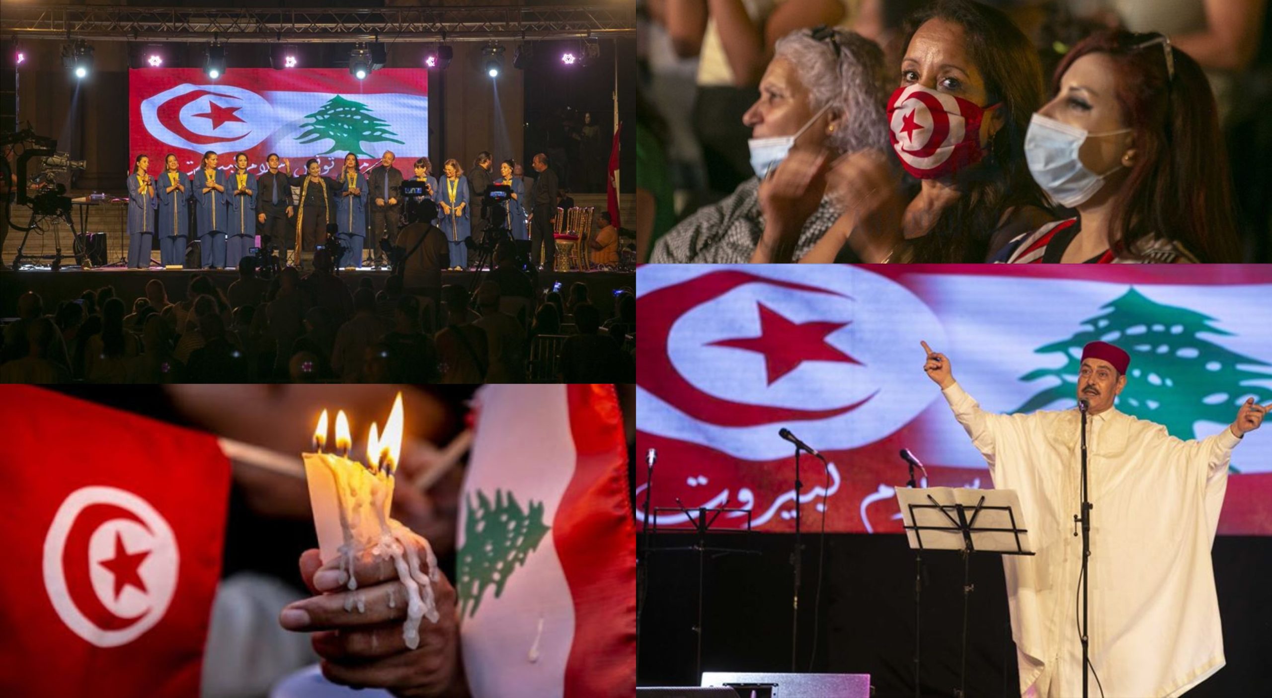 اعمال فنية للتضامن مع لبنان 