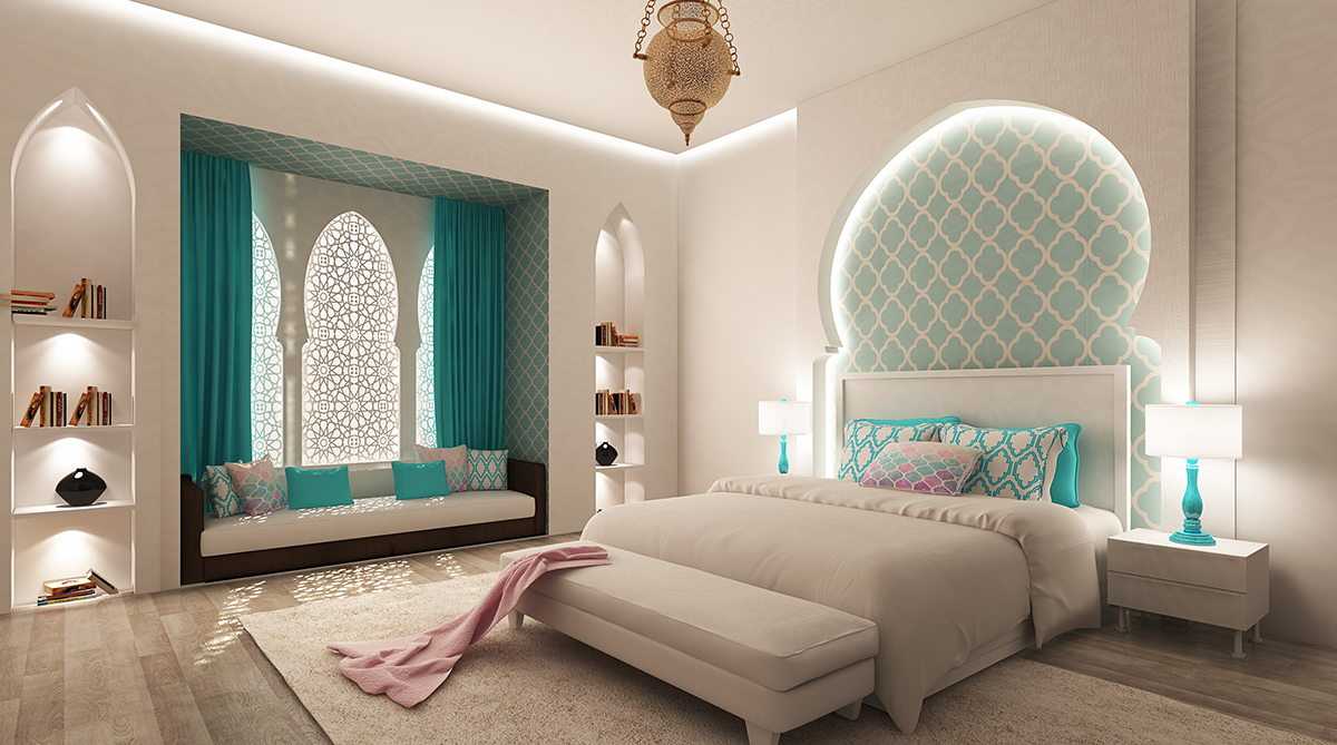 غرف نوم مغربية حتماً تتميز بالفخامة وكثرة الألوان سنقدمها لكِ في هذا ...