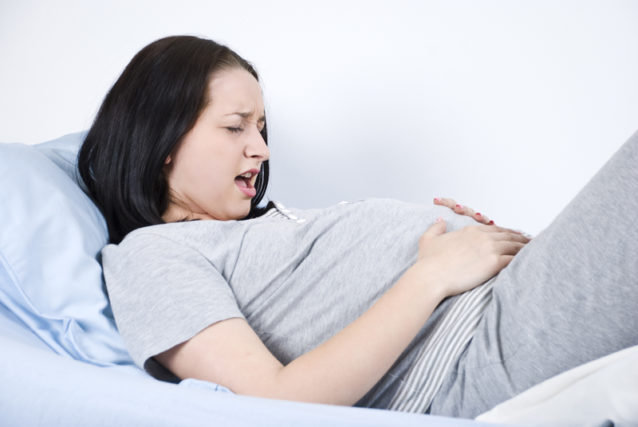 البطن للحامل مغص مغص البطن